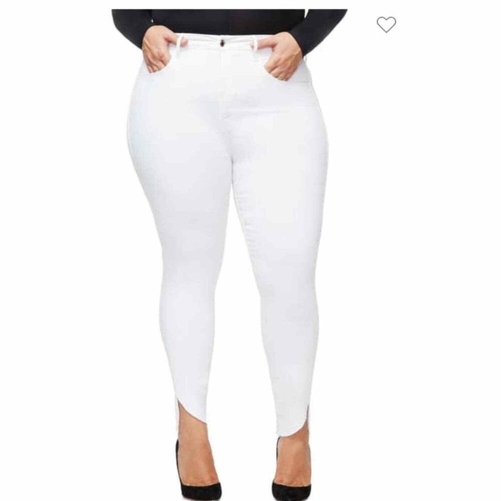 NWT Good American Good Legs Cascade Hem Skinny Jeans 20